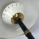 Vintage Italian brass and lacquer table lamp from 50s