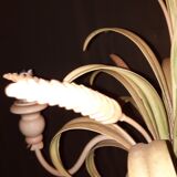 3-light metal vegetal pattern chandelier