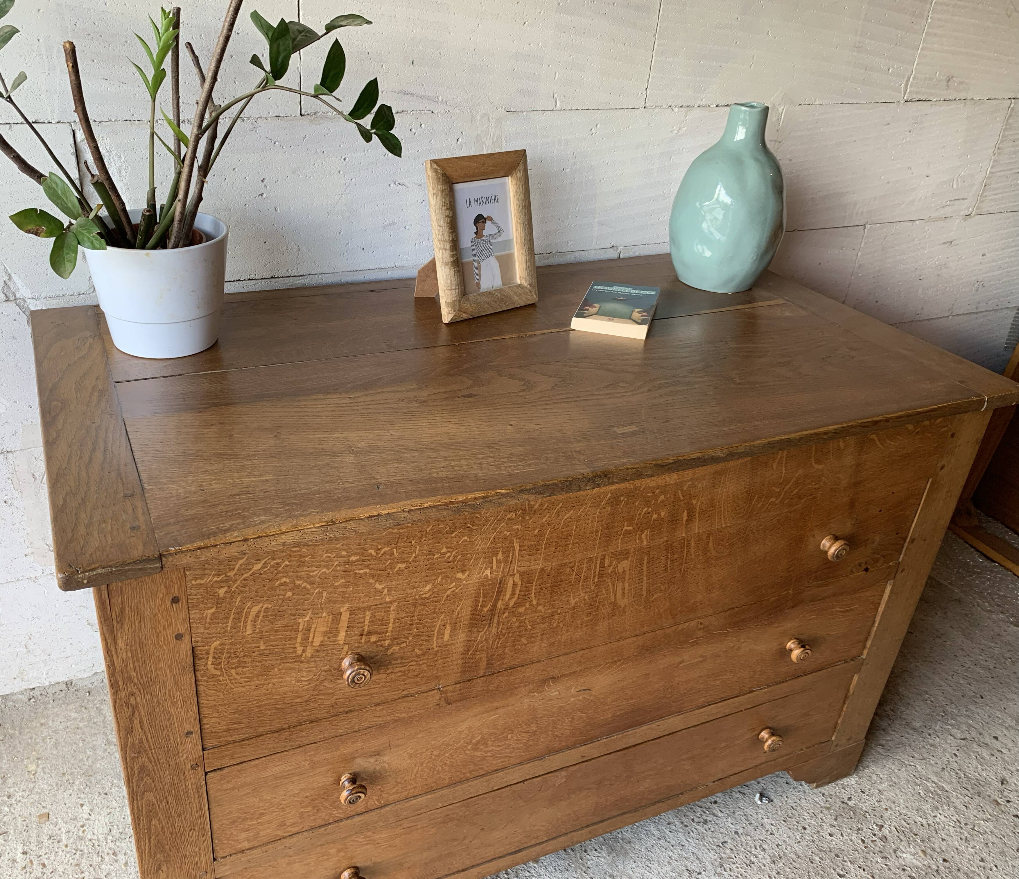 Chest of drawers, solid wood chest of drawers, 1950s