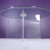 Dining table by David Lange (signature on the base).