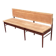 Grand banc d'école vintage 170 cm de 3/4 places en bois brut poncé métal 19