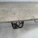Console de style Art Déco en fer forgé martelé XX siècle