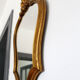 Miroir vintage à patine dorée dorée - 32 x 46cm
