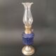 Old oil lamp blue glass
