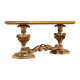 Antique baroque-style coffee table in wood, 19th century