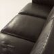 Vintage black leather sofa by Mogens Hansen, Deanmark 1970s