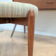 Stool - vintage teak pouf from the 1960s