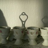 Floral decoration porcelain egg holders