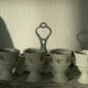 Floral decoration porcelain egg holders