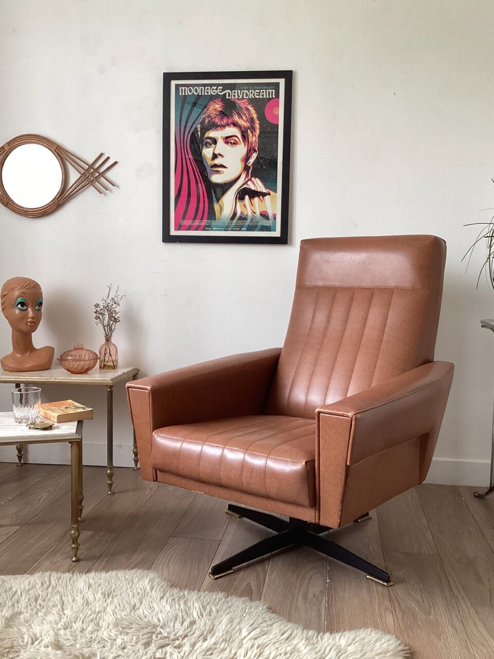 Swivel armchair 70s