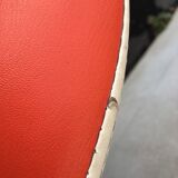 Orange tulip foot armchair