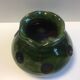 Vase / pot à bulbes en terre cuite émaillée verte