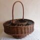 Rattan bottle and glass holder