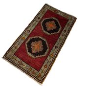Tapis pastel turc vintage 97 x 52 cm