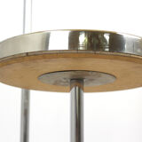 Bauhaus art deco floor lamp in chrome, 1940s