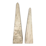 Pair of Fratelli Mannelli travertine bookends