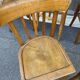 Lot 6 mismatched bistro chairs curved wood