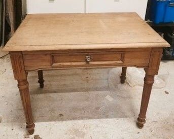 Table bureau bois massif naturel