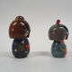Set of two vintage Kokeshi dolls, Japan 1960's