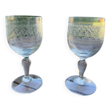 Lot de deux verres anciens.