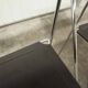 Set of 3 minimalist X line chairs by Niels Jorgen Haugesen.