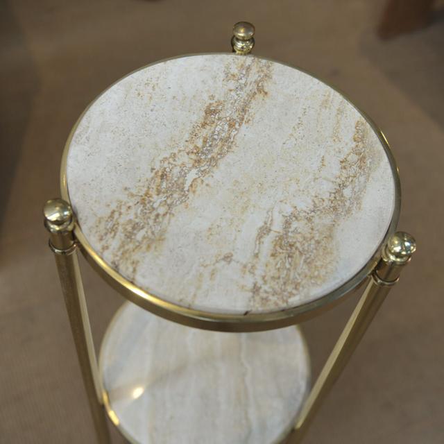 Copper and marble console