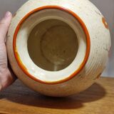 Flowering pottery vase