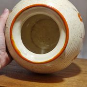 Vase poterie fleurie