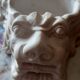 Plaster dragon ashtray