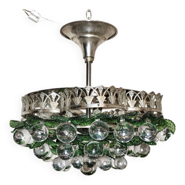 Lustre en cristal de Murano. Italie, années 1960