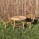 table basse rotin vintage, style Audoux et minet