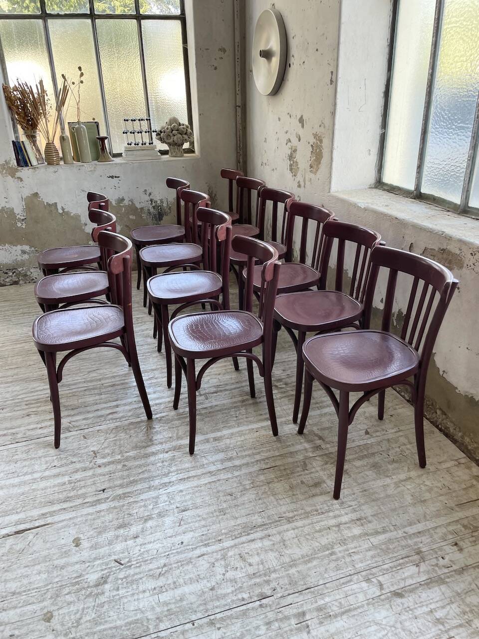 Set of 13 Japy bistro chairs, 1940