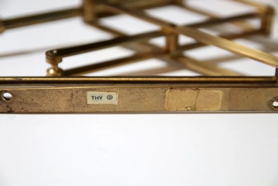 Brass wall lamp by Th. Valentiner, 1950