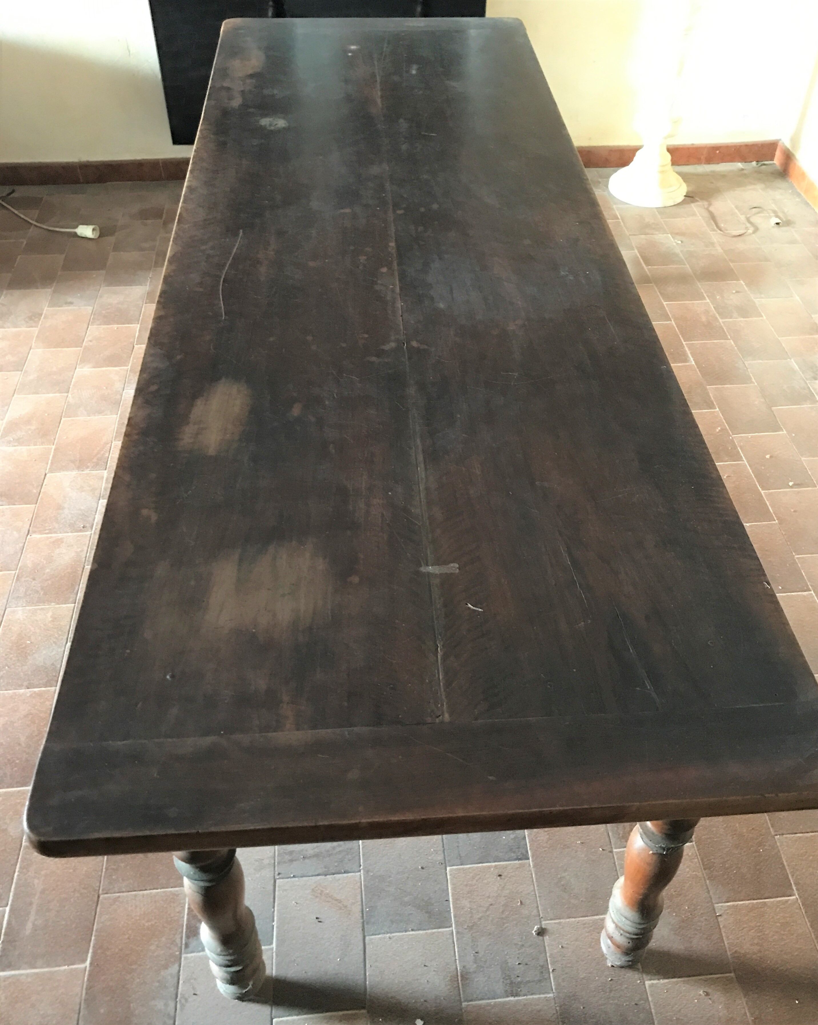 Walnut farmhouse table