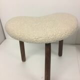 Painted beech tripod stool, contemporary