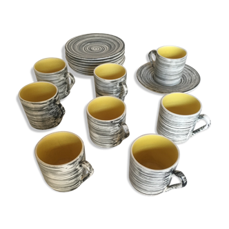 Service de 4 tasses à café zermatt de salins 60's