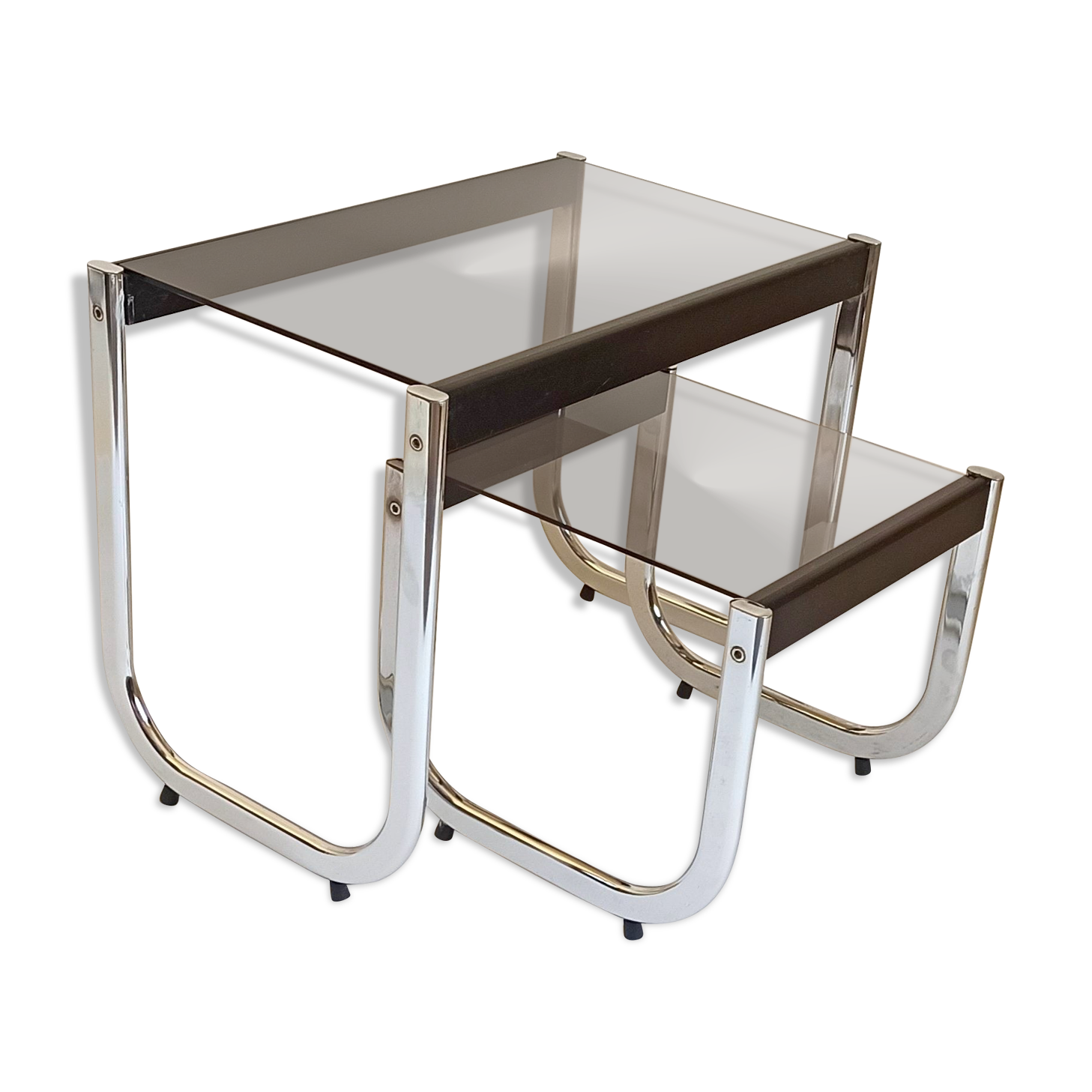 Pair of side tables 70s