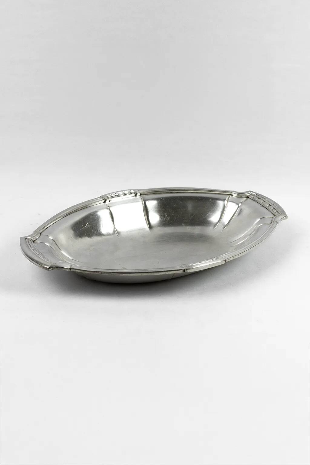 Orbrille silver-plated oval serving basket – Art Deco, 1930s