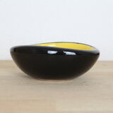 Empty pocket Keramos Sèvres yellow and black ceramic