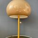 Large vintage brass mushroom space age table lamp