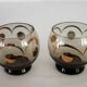 Liqueur service for two gilded crystal art deco Czechoslovakia