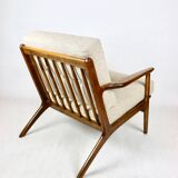 Danish Vintage Beige Boucle Armchair, 1970s