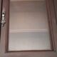 Vintage wooden showcase with 3 shelves, wenge color.