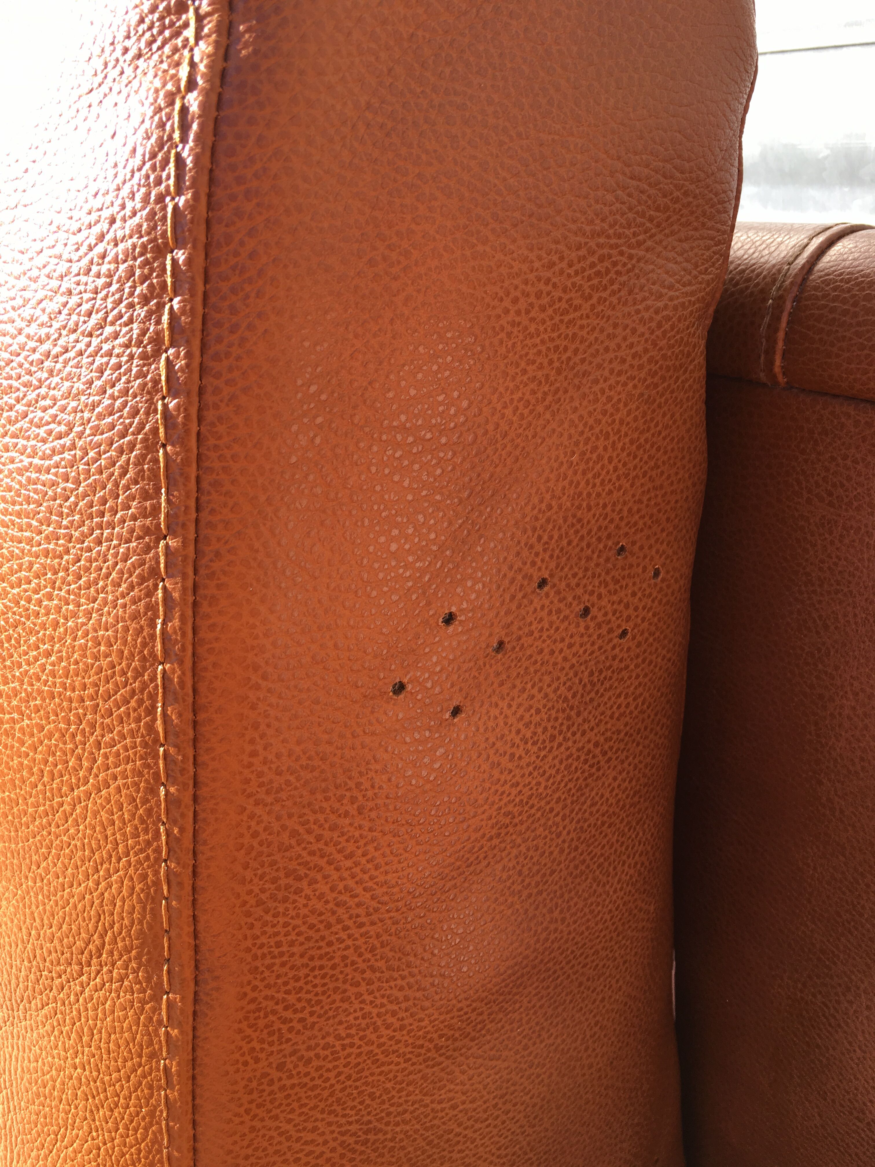 Leather sofa 1980 Burov