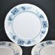 Sarreguemines set of 4 antique Aïda flat plates in earthenware from Sarreguemines U&C 19th century.