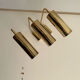 Set de 3 appliques vintage orientable, laiton, France 1970