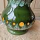Vintage 1960s green toned ceramic lamp