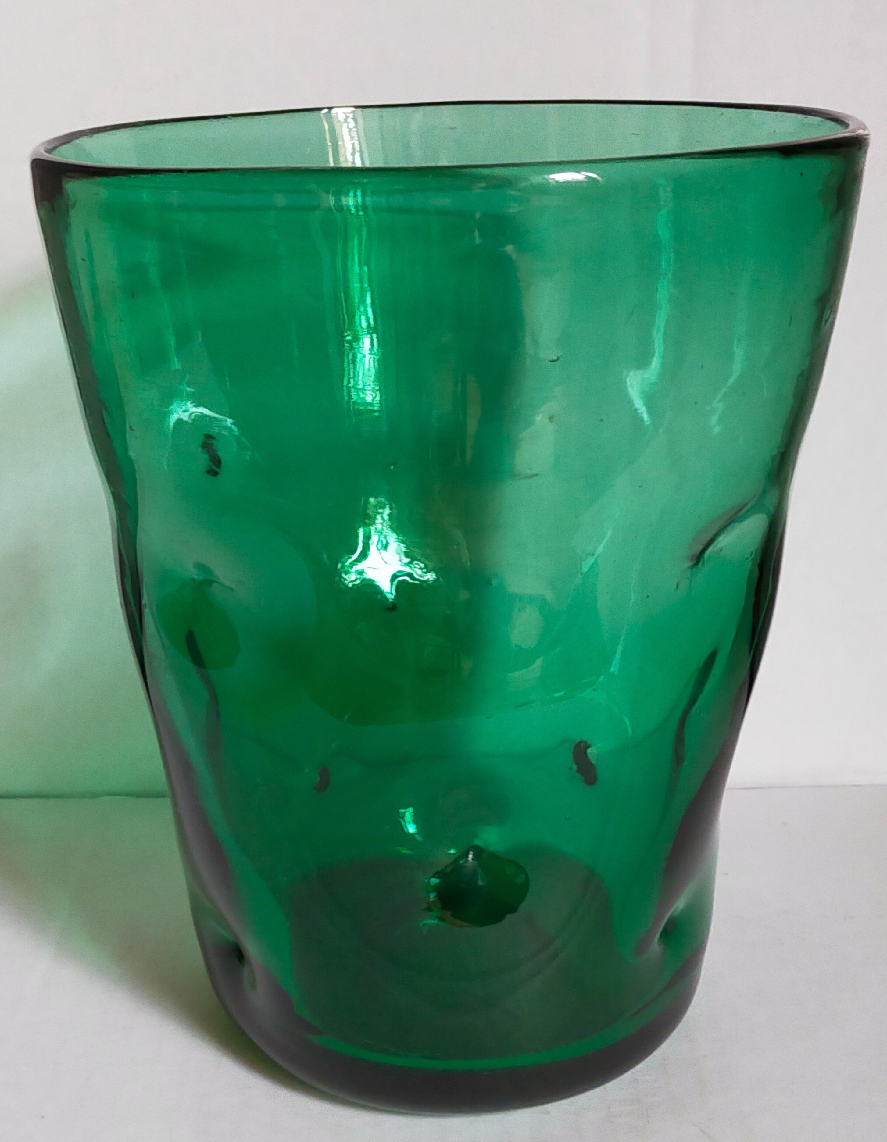 Vintage Empoli glass glass glass vase