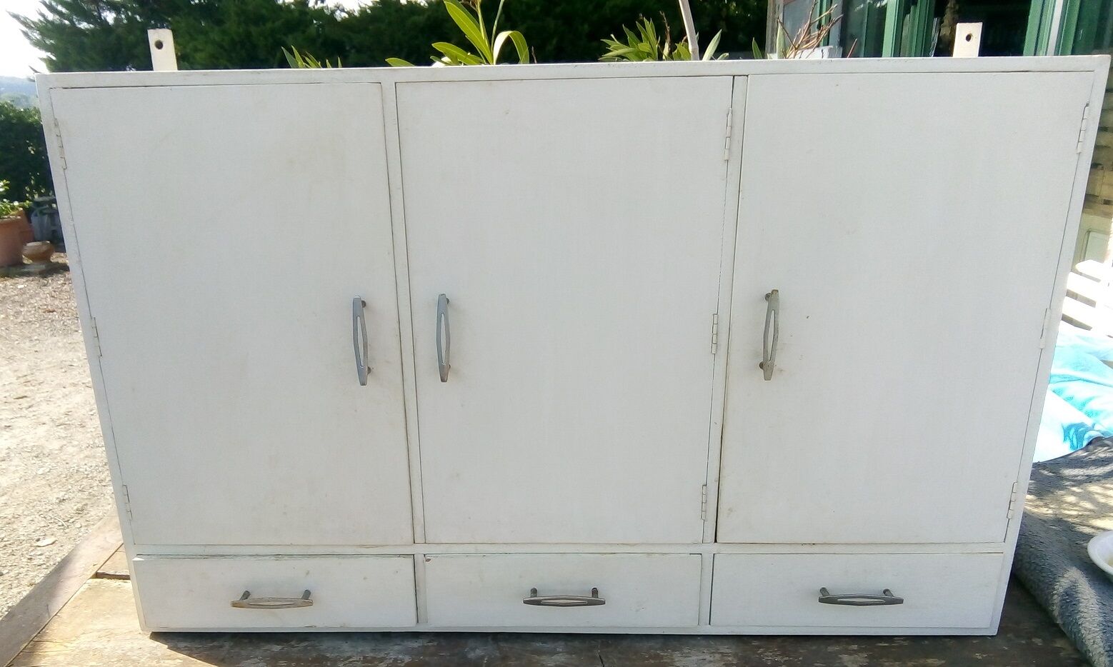 Toilet medicine cabinet 3 doors to hang