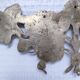 Two bronze ornaments furniture floral decoration early 20th century
